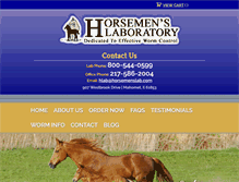 Tablet Screenshot of horsemenslab.com